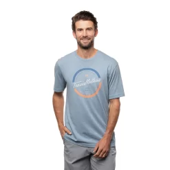 TravisMathew Mixologist Heather Federal Blue Mens Golf T-Shirt