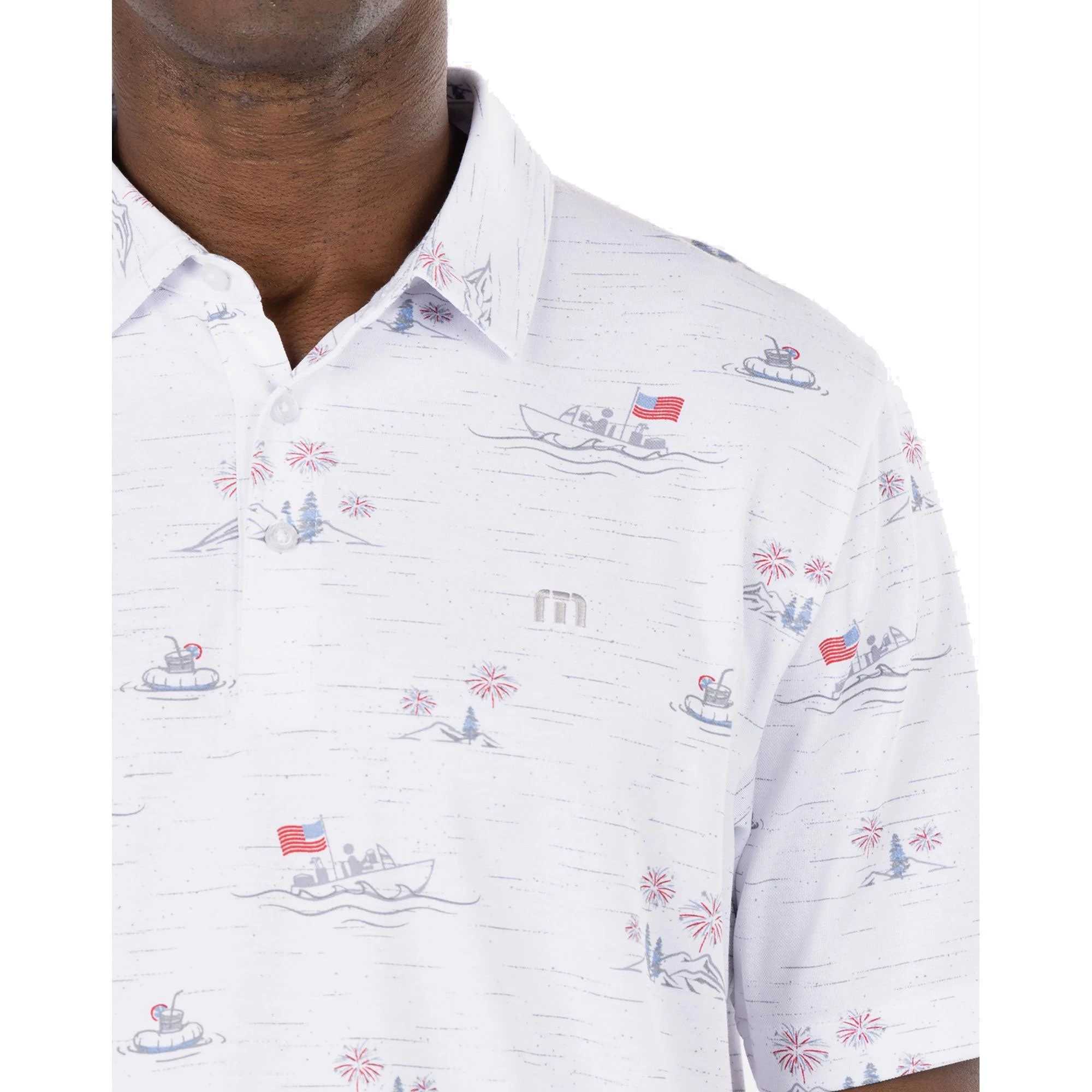 TravisMathew Lake Break Mens Golf Polo - Image 3