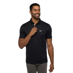 TravisMathew Valetta Black Mens Golf Polo