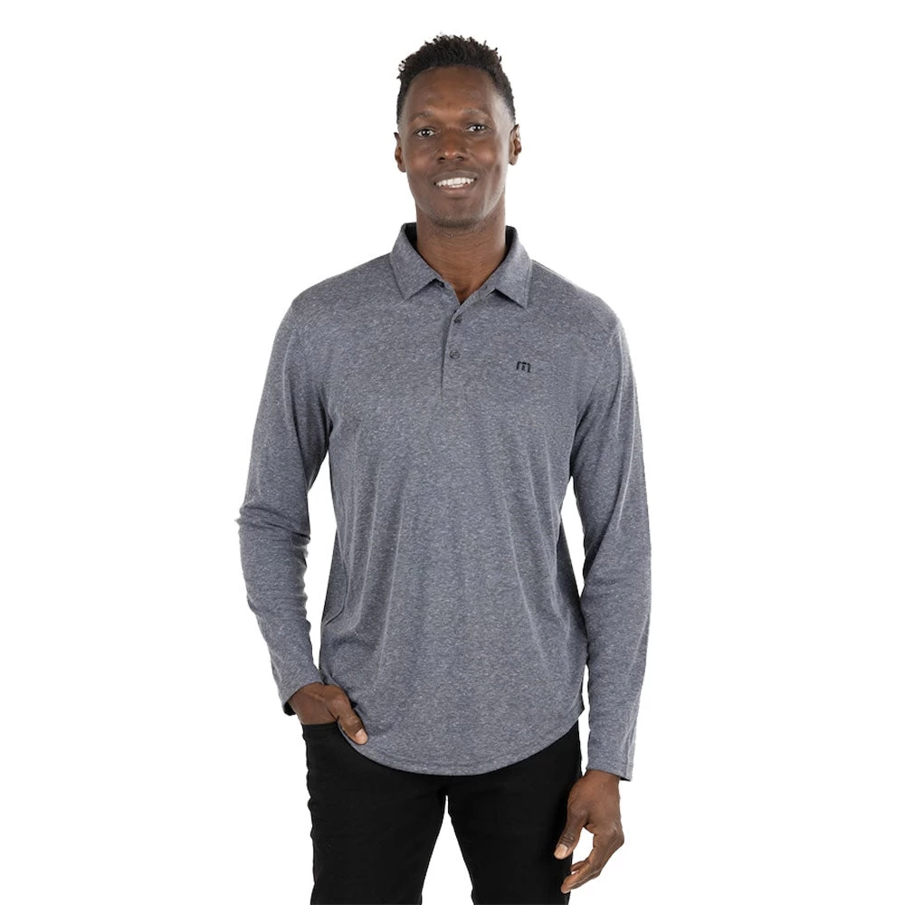 TravisMathew Wilderness Mens Long Sleeve Golf Polo - Image 3