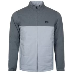 TravisMathew Bite The Bullet Heather Black Mens Golf Jacket