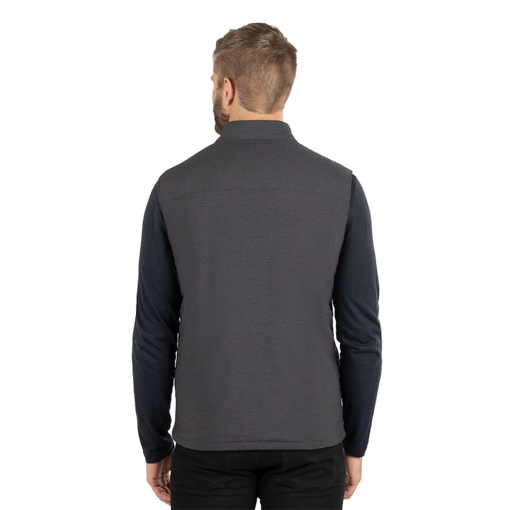 TravisMathew Apex Flex Heather Black Mens Golf Vest - Image 2