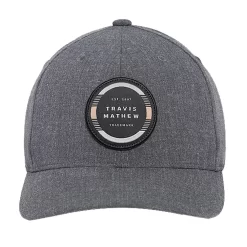 TravisMathew Free Roll Heather Grey Pinstripe Mens Hat