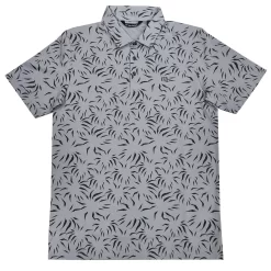 TravisMathew Downhill Heather Silver Bullet Mens Golf Polo