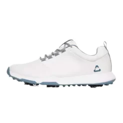 TravisMathew Men's The Ringer Spiked Golf Shoe - White/Sleet